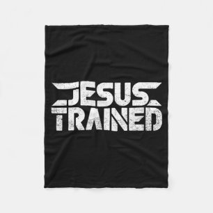 Jesus trainierte Gott Familien Wrestling Christ Fleecedecke