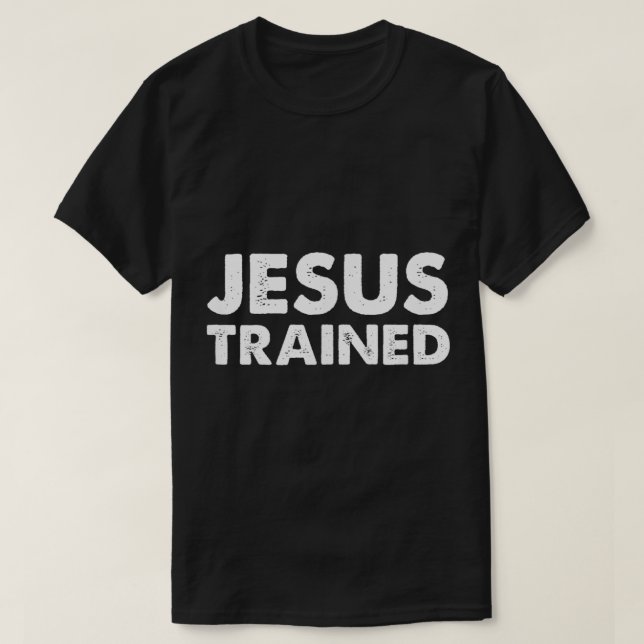Jesus trainierter Wrestling T-Shirt (Design vorne)