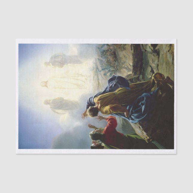 Jesus-Transformation, Entschlüsselung Seidenpapier (Vorderseite)