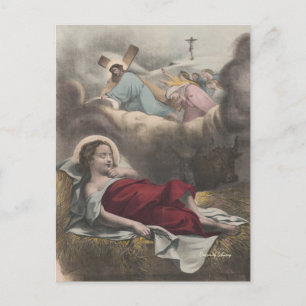 Jesus "Traum von Golgota" Religiös Vintage Postkarte