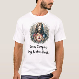 Jesus tröstet meinen gebrochenen Herzen Luxus-T - T-Shirt