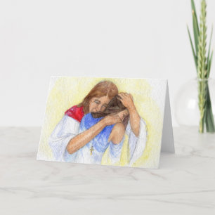 "Jesus tröstet uns." Grußkarte Karte