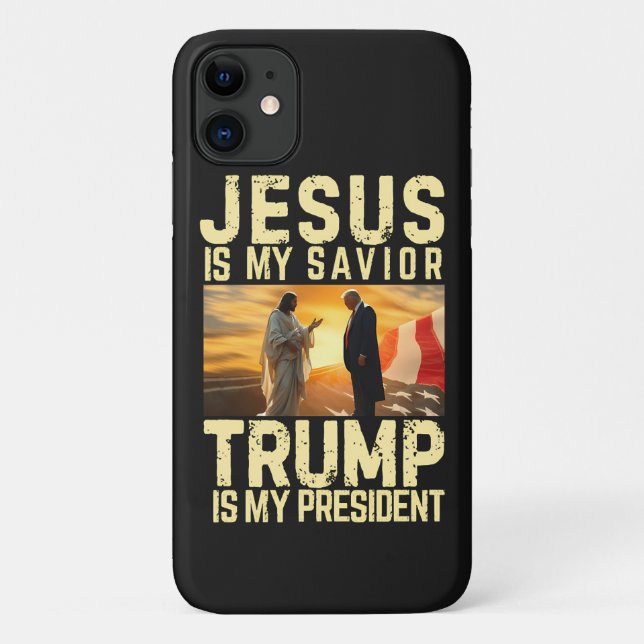 Jesus Trump - Jesus Is My Lord Savior Case-Mate iPhone Hülle (Rückseite)