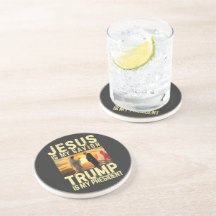 Jesus Trump - Jesus ist mein Herr Erlöser Getränkeuntersetzer