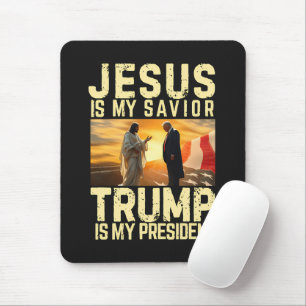 Jesus Trump - Jesus ist mein Herr Erlöser Mousepad