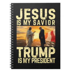 Jesus Trump - Jesus ist mein Herr Erlöser Notizblock