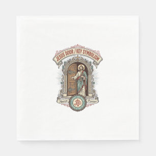 Jesus Tür Schlüssel Symbolik Jesus Tür Schlüssel S Serviette