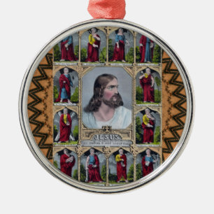 Jesus u. die 12 Apostel Silbernes Ornament