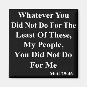 Jesus u. Helfen die weniger glücklich Magnet