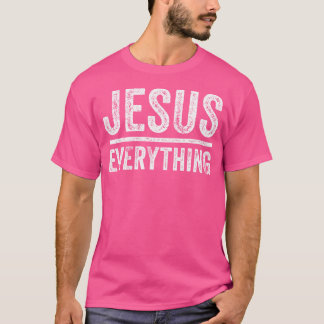 Jesus über alles, was die Religionskirche Christli T-Shirt