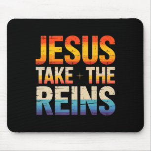 Jesus übernimmt die Zügel - Inspirierende christli Mousepad