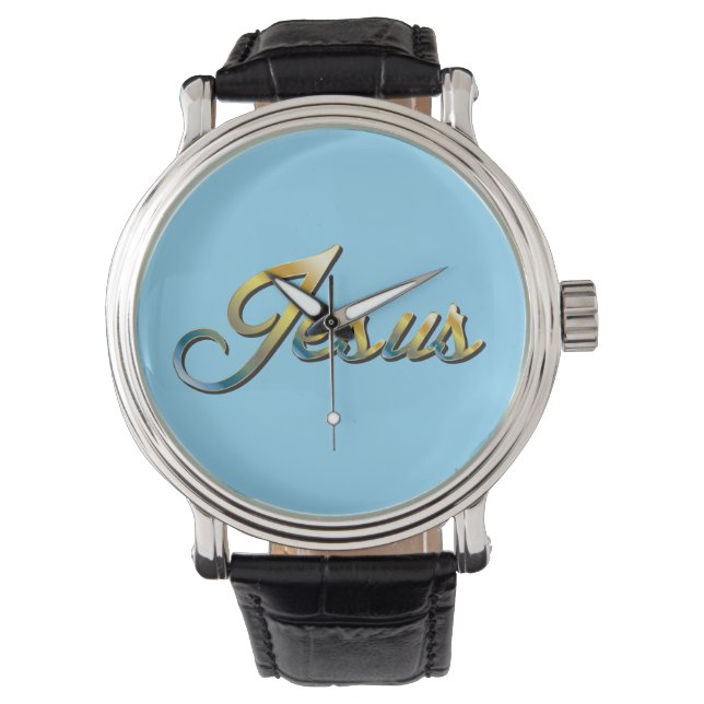 Jesus-Uhr Armbanduhr (Vorderseite)