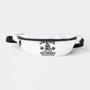 Jesus Ultimate Deadlifter Vintage Gym-Shirt-Design Bauchtasche