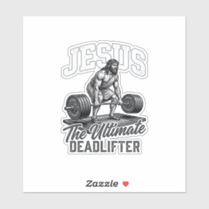 Jesus Ultimate Deadlifter Vintage Vector T-Shirt D Aufkleber