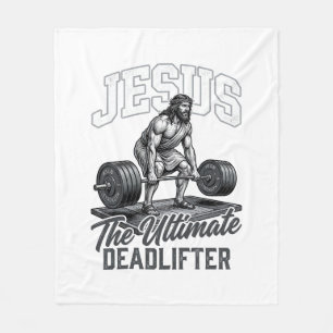 Jesus Ultimate Deadlifter Vintage Vector T-Shirt D Fleecedecke