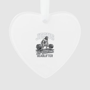 Jesus Ultimate Deadlifter Vintage Vector T-Shirt D Ornament