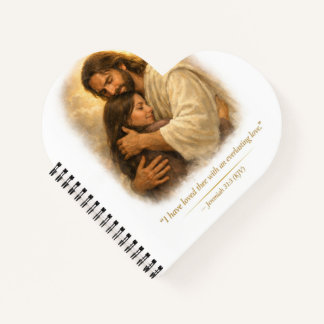 Jesus umarmt seine Tochter – ewige Liebe Post Notizbuch
