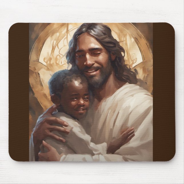Jesus und Angel Mousepad (Vorne)