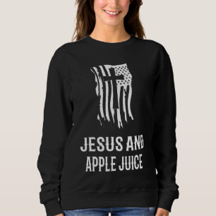 Jesus und Apfelsaft! Christlicher Apfelsaft Sweatshirt