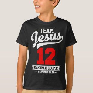 Jesus und Baseball-Mannschaft Jesus Christlich Mat T-Shirt