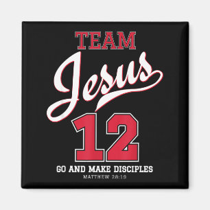 Jesus und Baseball-Mannschaft Jesus Christliches T Magnet