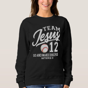 Jesus und Baseball Team Jesus Christlich Matthäus Sweatshirt