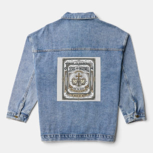 Jesus und Baseball Vintage Christlich  Jeansjacke