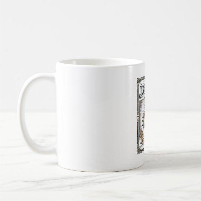 Jesus und Baseball Vintage Christlich  Kaffeetasse (Links)