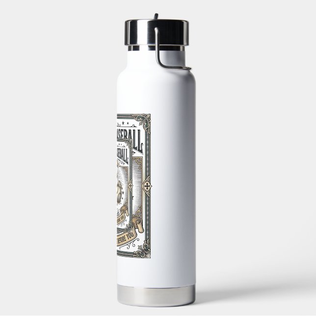 Jesus und Baseball Vintage Christlich  Trinkflasche (Links)