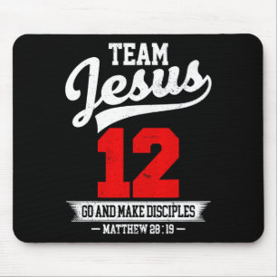 Jesus und Baseballteam Jesus Christlich Matthäus 2 Mousepad