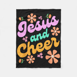 Jesus und Cheer Cheerleading-Trainer Lustig Groovy Fleecedecke