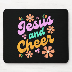 Jesus und Cheer Cheerleading-Trainer Lustig Groovy Mousepad