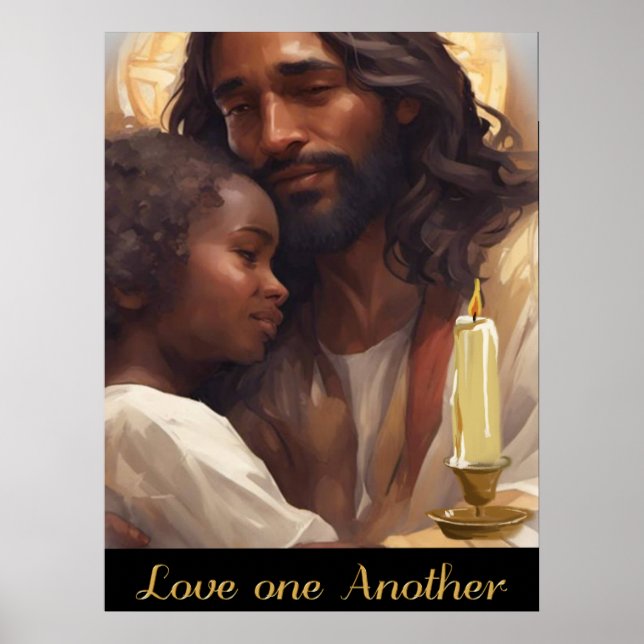 Jesus und Child Christlich Poser Poster (Vorne)