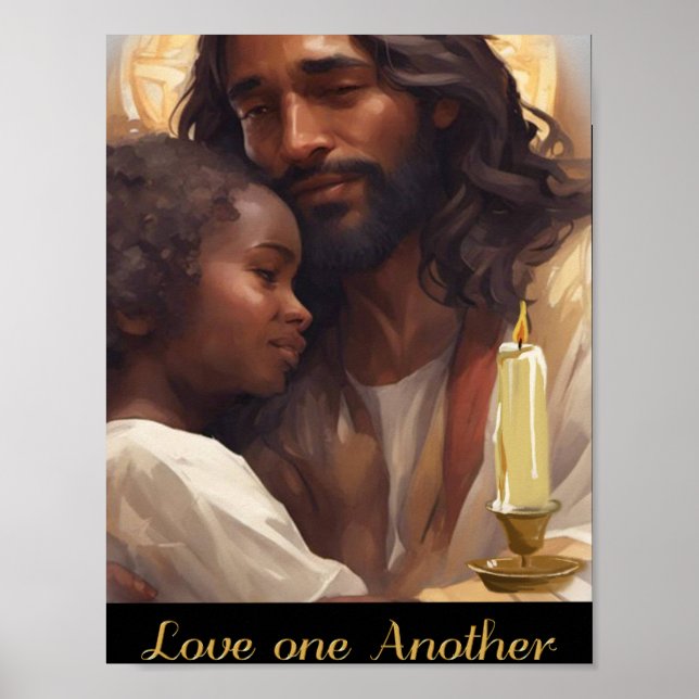 Jesus und Child Christlich Poser Poster (Vorne)