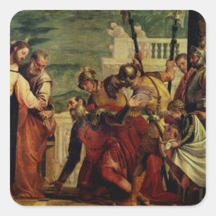 Jesus und das Jahrhundert Quadratischer Aufkleber