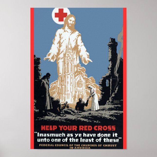 Jesus und das Rote Kreuz Poster (Vorne)