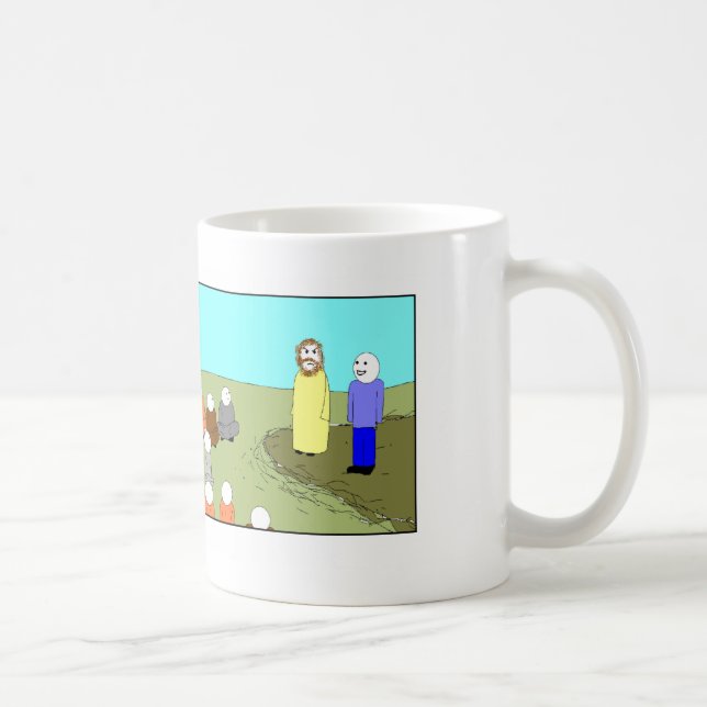 Jesus und der Interpret 1 Kaffeetasse (Rechts)