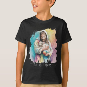Jesus und der Osterhase - er ist Christlich versch T-Shirt