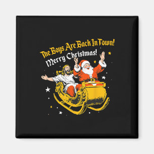 Jesus und der Weihnachtsmann, die Jungs sind wiede Magnet