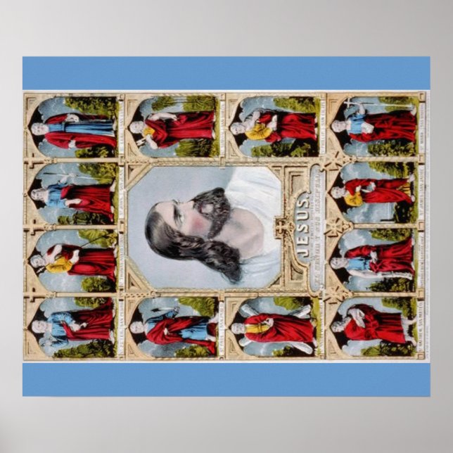 Jesus-und-die-Apostel-Plakat Poster (Vorne)