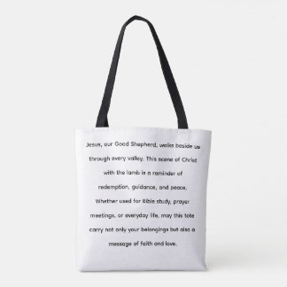 Jesus und die Lamm-Tote-Tasche | Christlich Faith-