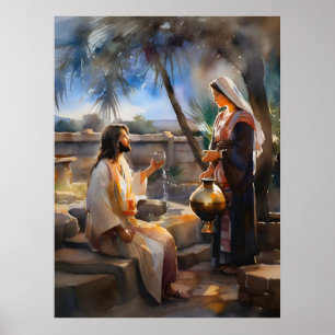 Jesus und die Samariterinnen sind gut Poster