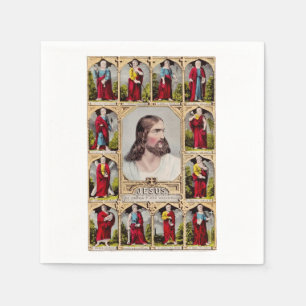 Jesus und die zwölf Apostel Serviette