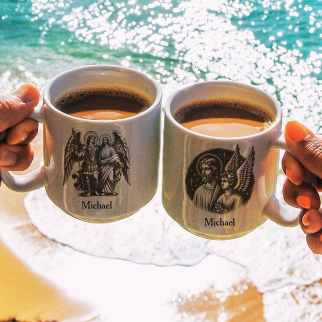 Jesus und Erzengel Religious Christlich Kaffeetasse (Von Creator hochgeladen)