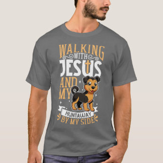 Jesus und Hund Huntaway T-Shirt