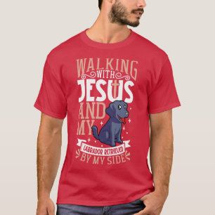 Jesus und Hund Labrador Retriever T-Shirt