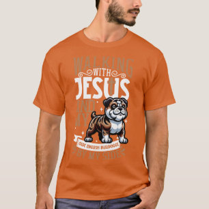 Jesus und Hund Olde English Bulldogge T-Shirt