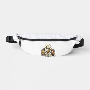 Jesus und Katzen Vintage Bauchtasche