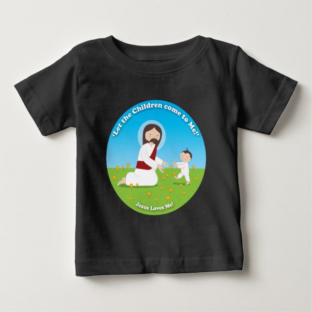 Jesus und Kind Baby T-shirt (Vorderseite)
