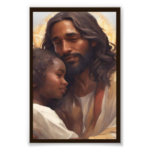 Jesus und Kind Kunst Fotodruck